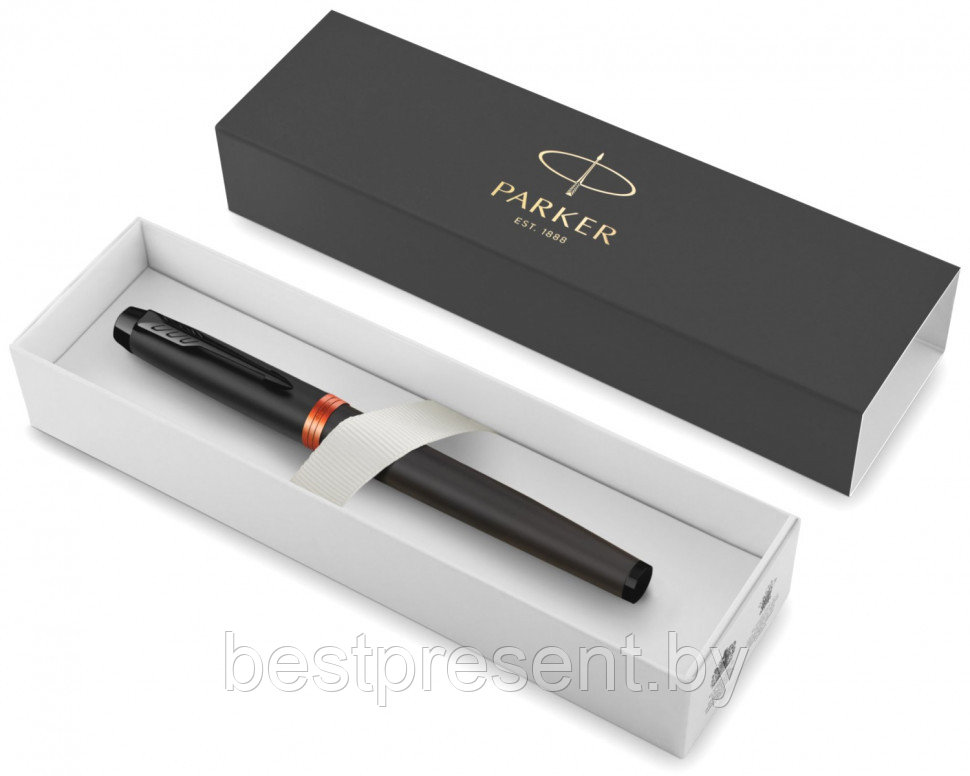 Ручка-роллер "IM Vibrant Rings T315 Flame Orange PVD" черный/оранжевый - фото 6 - id-p221612662