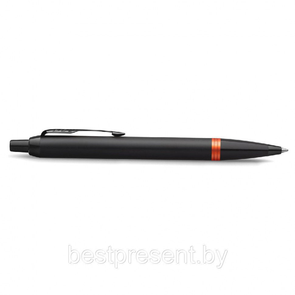 Ручка шариковая автоматическая "IM Vibrant Rings K315 Flame Orange PVD" черный/оранжевый - фото 3 - id-p221612668