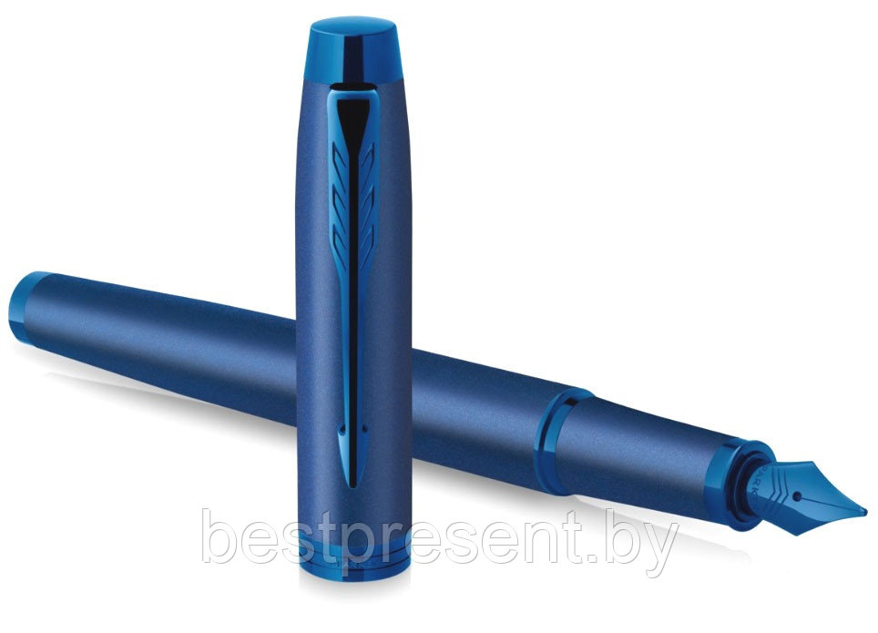 Ручка перьевая "IM Monochrome F328 Blue PVD" синий - фото 5 - id-p221612673