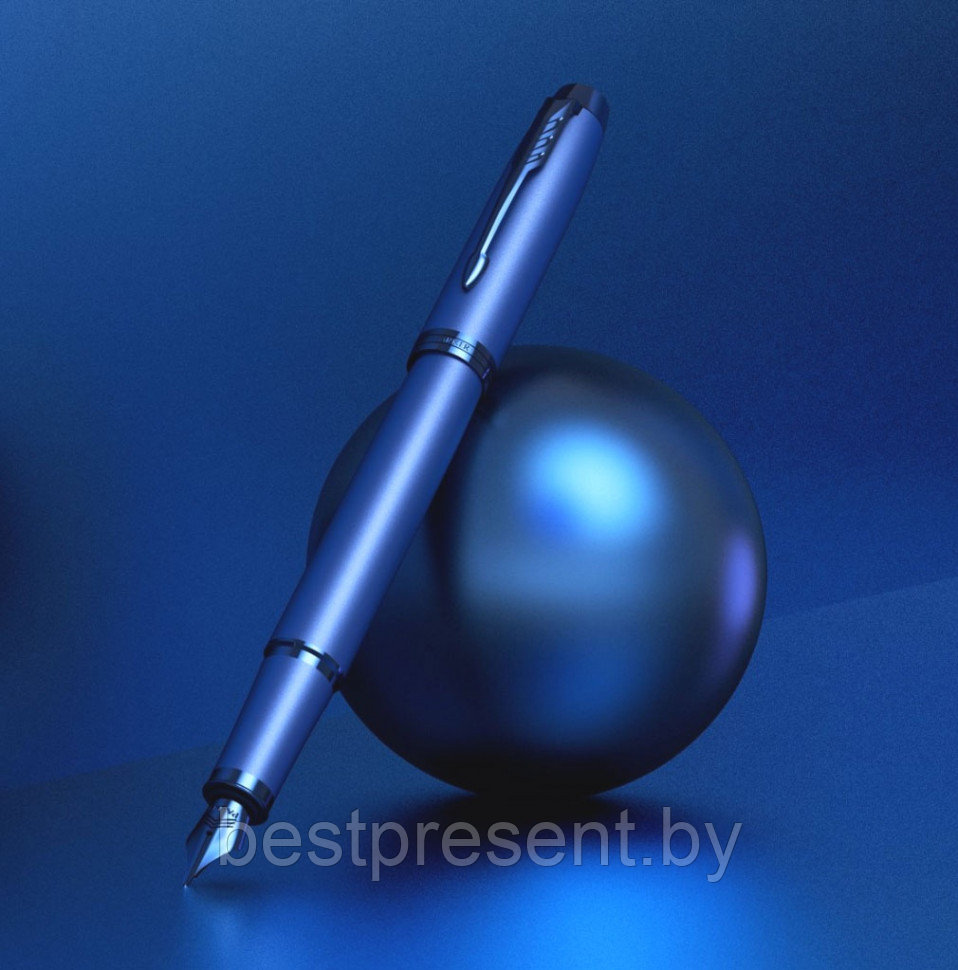 Ручка перьевая "IM Monochrome F328 Blue PVD" синий - фото 10 - id-p221612673