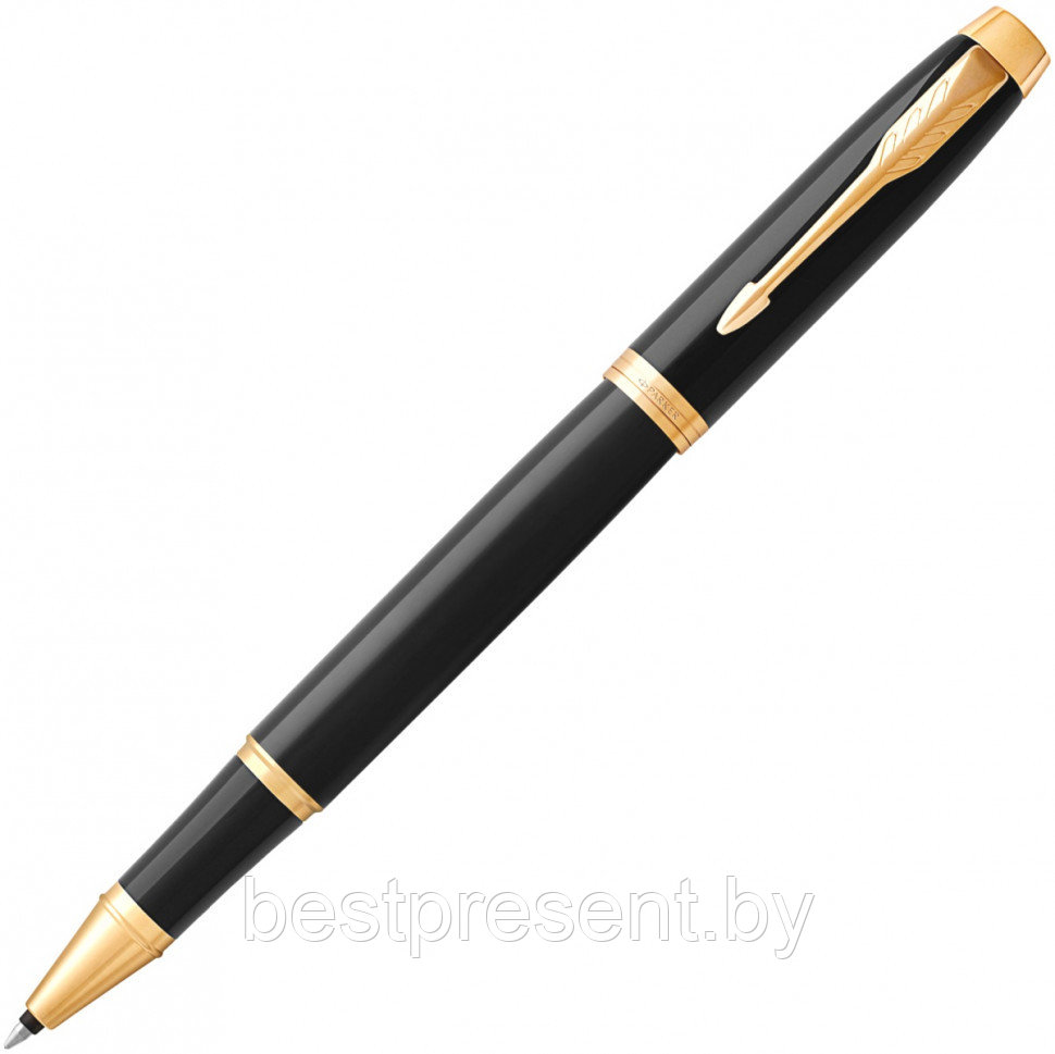 Ручка-роллер "IM Black Lacquer GT" черный/золотистый - фото 1 - id-p221612677