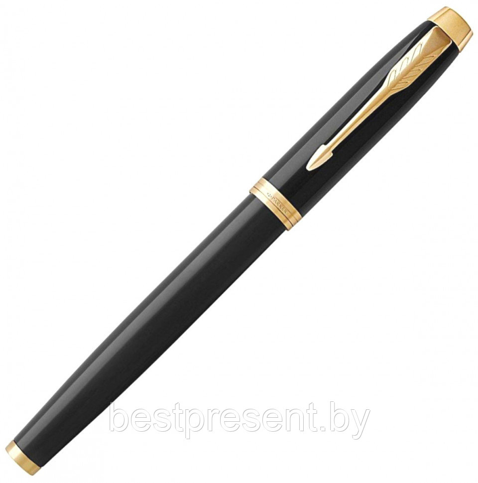 Ручка-роллер "IM Black Lacquer GT" черный/золотистый - фото 2 - id-p221612677