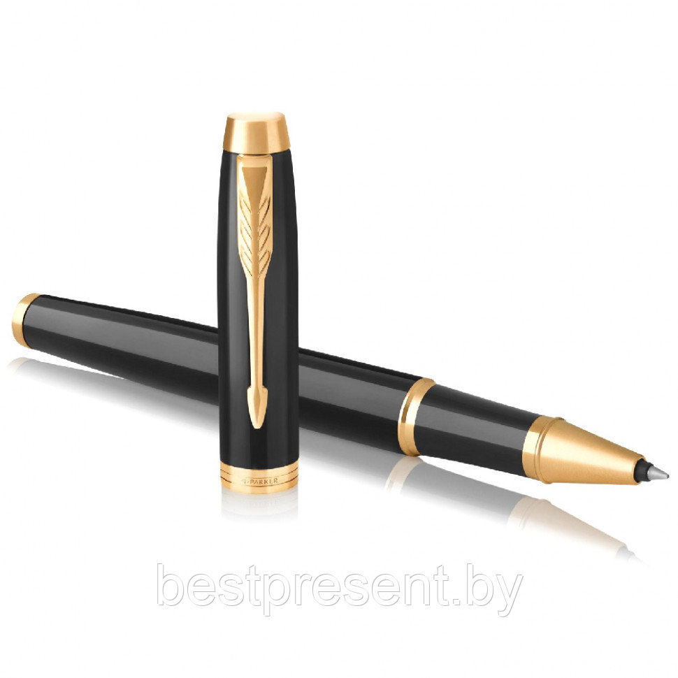 Ручка-роллер "IM Black Lacquer GT" черный/золотистый - фото 3 - id-p221612677