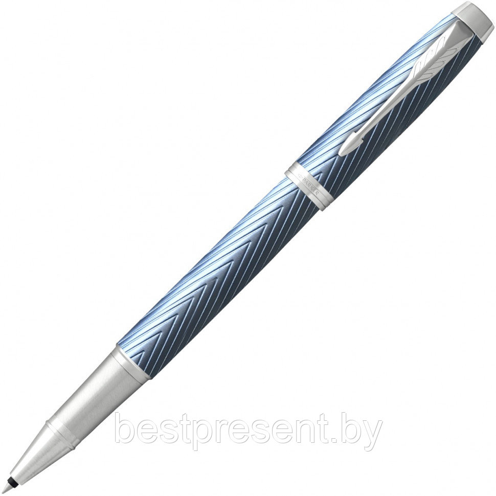 Ручка роллер "IM Premium Blue Grey CT" синий/серый - фото 1 - id-p221612718