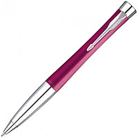 Ручка шариковая автоматическая "Urban Core K314 Vibrant Magenta CT" пурпурный/серебристый
