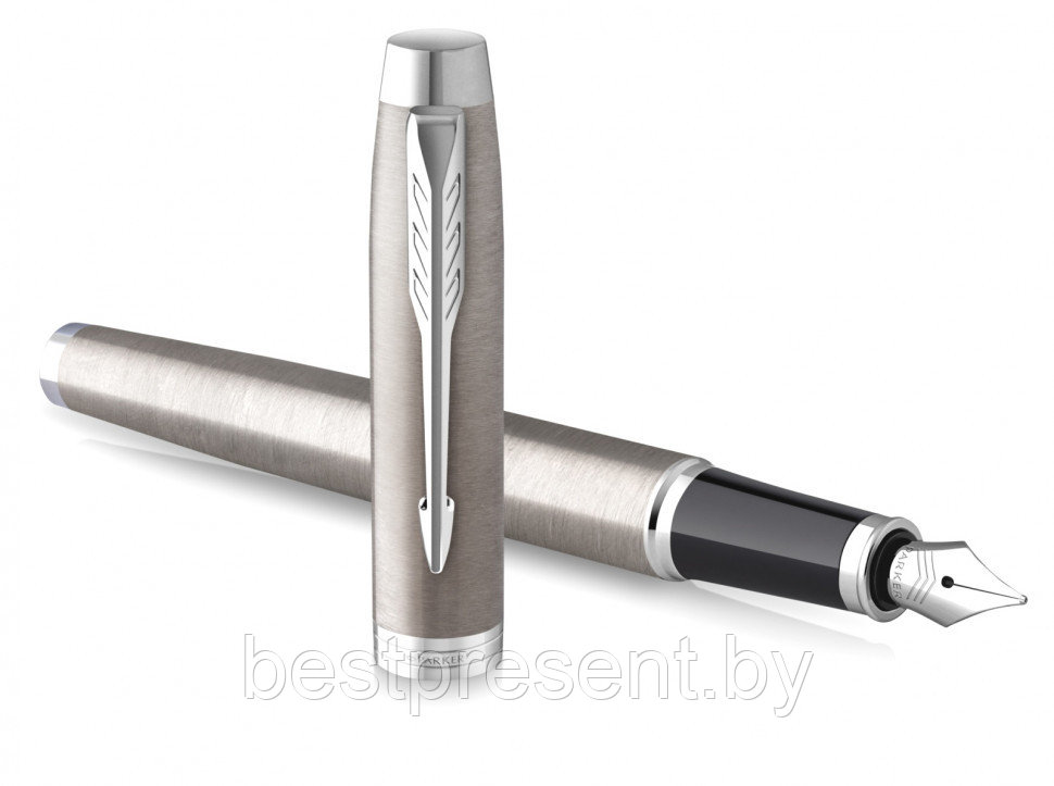 Ручка перьевая F "IM Essential F319 Brushed Metal CT" серебристый - фото 3 - id-p221612721