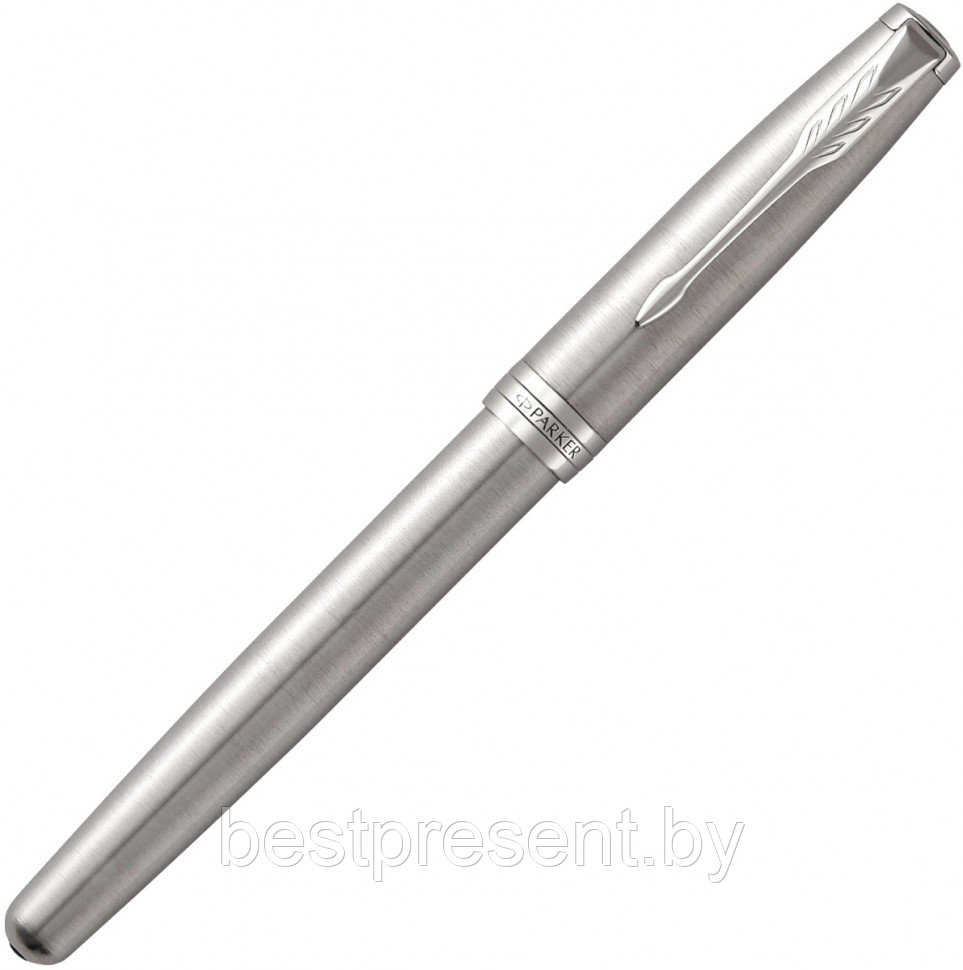 Ручка роллер "Sonnet Core Stainless Steel CT" серебристый - фото 2 - id-p221612722