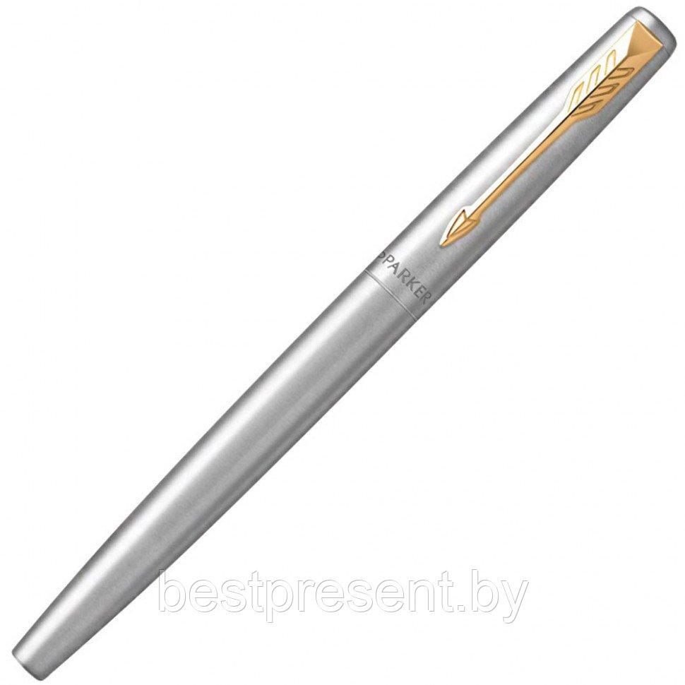 Набор "Jotter Stainless Steel GT" золотистый/серебристый: ручка шариковая автоматическая и перьевая - фото 3 - id-p221612727