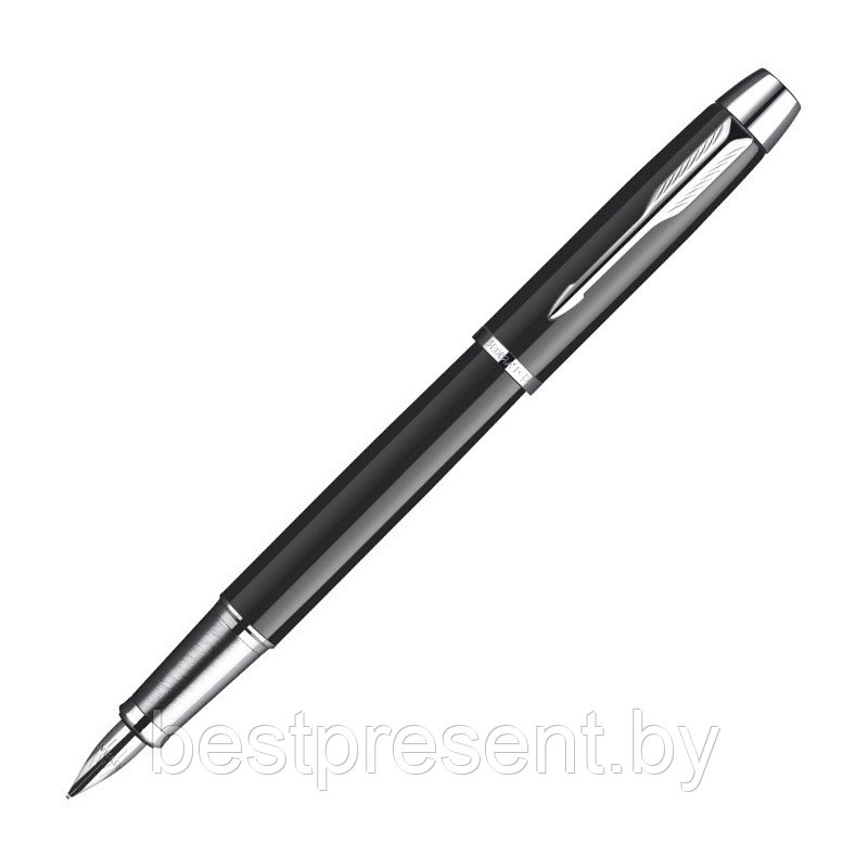 Набор "IM Black CT" черный/серебристый: ручка шариковая автоматическая и перьевая - фото 2 - id-p221612731