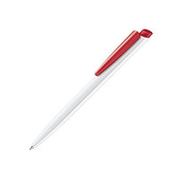 Ручка шариковая автоматическая "Dart Polished Basic" белый/красный