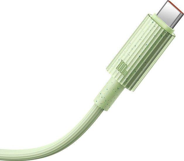 Кабель Baseus Habitat Series Fast Charging Cable 100W USB Type-C - USB Type-C (2 м, зеленый) - фото 4 - id-p221613088