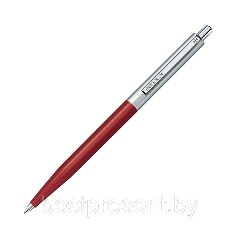Ручка шариковая автоматическая "Point metal" бордовый/серебристый - фото 1 - id-p221612909