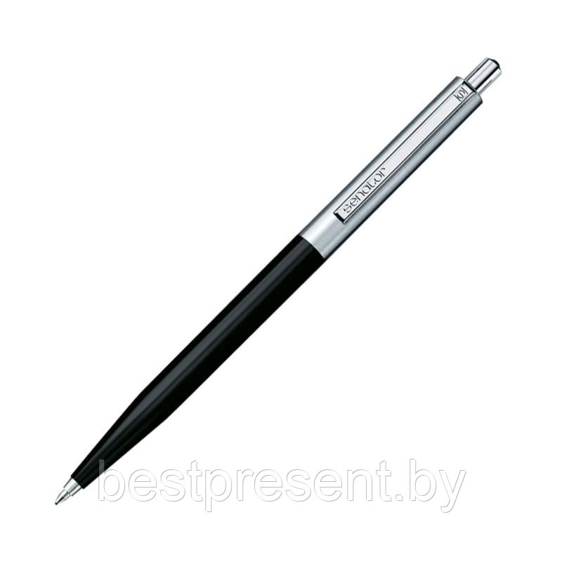 Ручка шариковая автоматическая "Point metal" черный/серебристый - фото 1 - id-p221612912