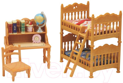Комплект аксессуаров для кукольного домика Sylvanian Families Детская комната с двухэтажной кроватью / 5338 - фото 1 - id-p221608835