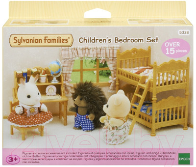 Комплект аксессуаров для кукольного домика Sylvanian Families Детская комната с двухэтажной кроватью / 5338 - фото 2 - id-p221608835