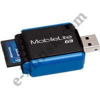 Кард-ридер внешний Kingston MobileLite G3 USB 3.0 Reader (FCR-MLG3), КНР - фото 1 - id-p3036661