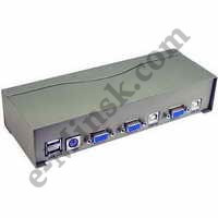 Переключатель KVM Switch VCOM VDS8004 (2-портовый, USB), КНР