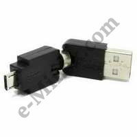 Переходник USB - microUSB BM, поворотный, КНР