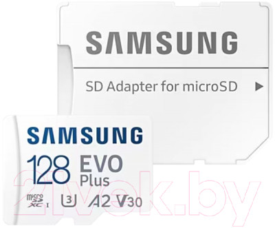 Карта памяти Samsung microSDXC EVO Plus Class10 UHS-I U3 (MB-MC128KA/EU) - фото 4 - id-p221609668