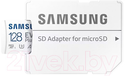 Карта памяти Samsung microSDXC EVO Plus Class10 UHS-I U3 (MB-MC128KA/EU) - фото 5 - id-p221609668