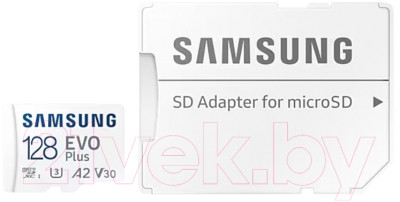 Карта памяти Samsung microSDXC EVO Plus Class10 UHS-I U3 (MB-MC128KA/EU) - фото 6 - id-p221609668