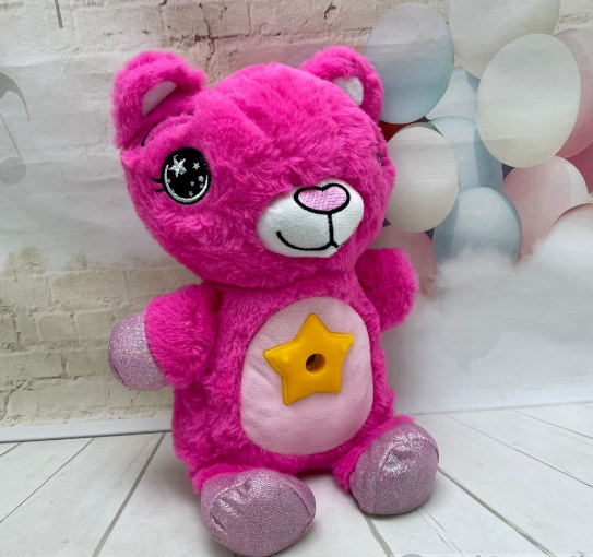 Мягкая игрушка-ночник-проектор STAR BELLY (копия) Розовый мишка - фото 3 - id-p221632127