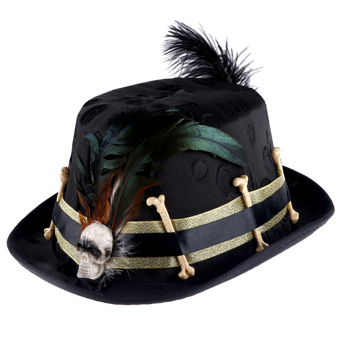 Карнавальная шляпа "Пират" с пером, р-р 56-58 - фото 3 - id-p221637394
