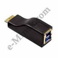 Переходник Hama H-54509 USB 3.0 micro B-B (m-f) черный, КНР