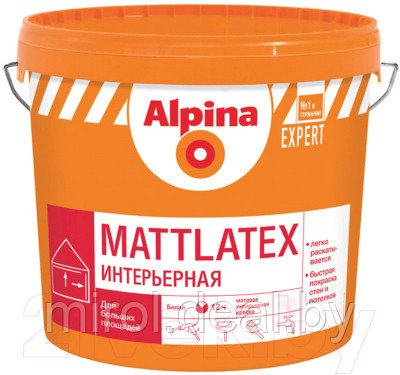 Краска Alpina ВД-АК Expert Mattlatex. База 1 - фото 1 - id-p221620806