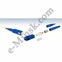 Коннектор для волоконно-оптического кабеля SC, одномодовый, синий, КНР
