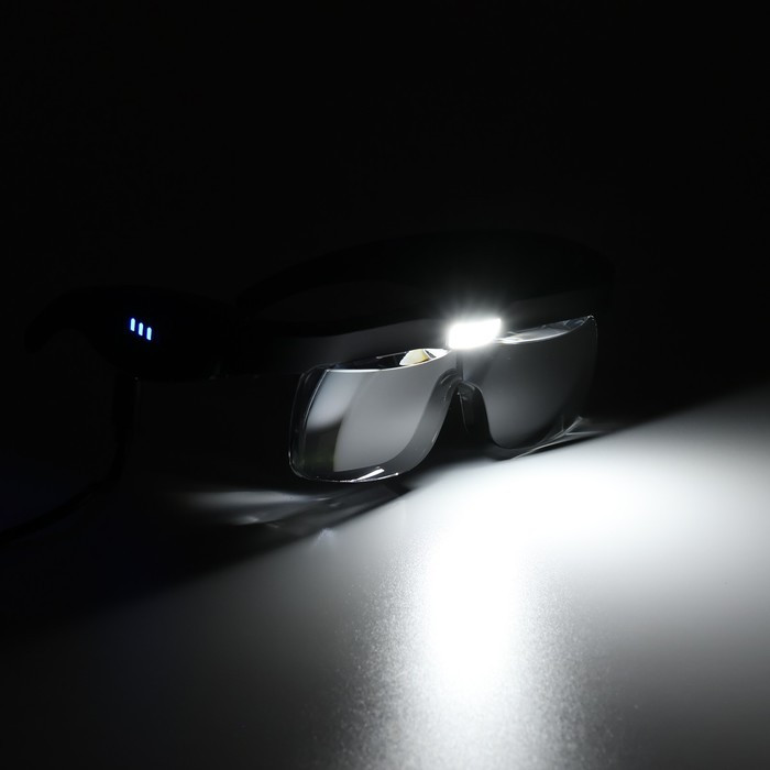 Лупа налобная (очки), с подсветкой - фото 5 - id-p221651730