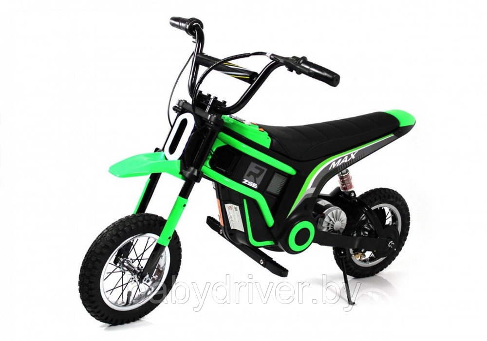 Детский электромотоцикл RiverToys A005AA (зеленый)