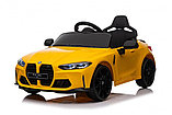 Детский электромобиль RiverToys BMW M4 A004AA (желтый) Лицензионная, фото 6