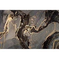 Шторка полиэстер Мрамор 180*200 с утяжелителем YT-Marble 30 Black