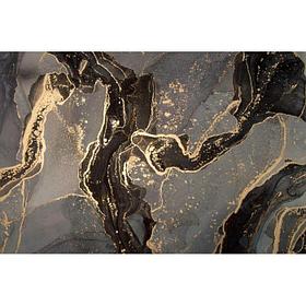 Шторка полиэстер Мрамор 180*200 с утяжелителем YT-Marble 30 Black