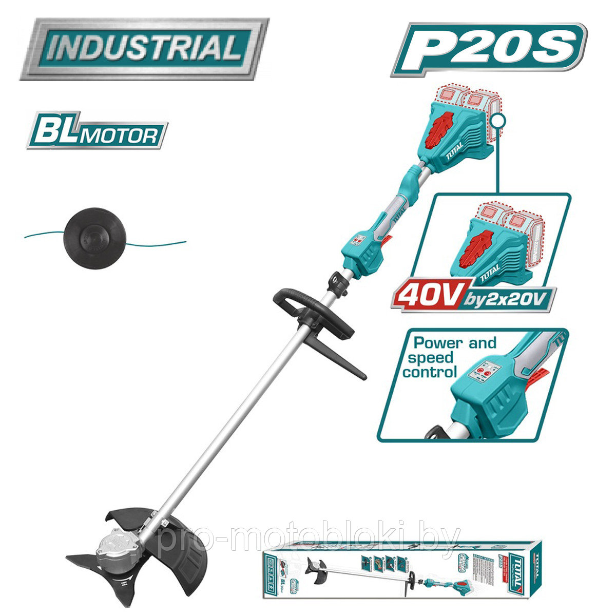 Триммер аккумуляторный TOTAL TSTLI20028 - фото 1 - id-p187677003