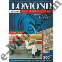 Фотобумага Lomond (1101113) A6 (10x15), 200 / суперглянец / 20л, КНР