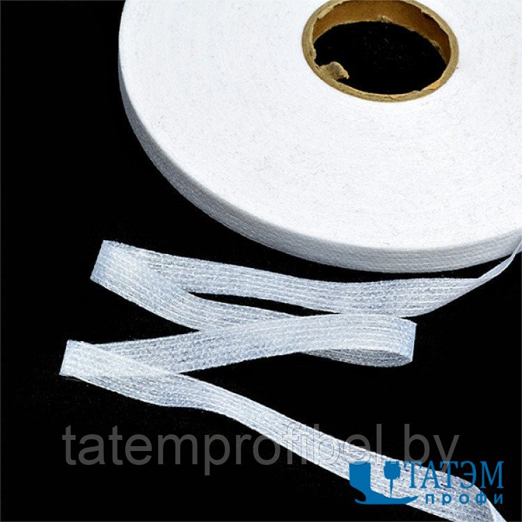 Лента нитепрошивная 15 мм, белая, 100 м, КНР - фото 1 - id-p221661924