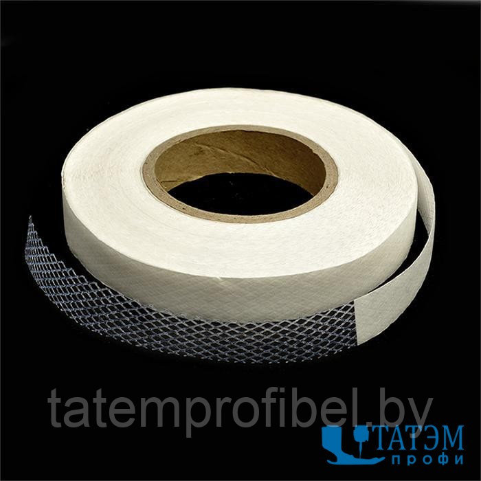 Сетка клеевая на бумаге 15 мм, 38 г/м. кв, белая, 100 м, Китай - фото 1 - id-p221661935