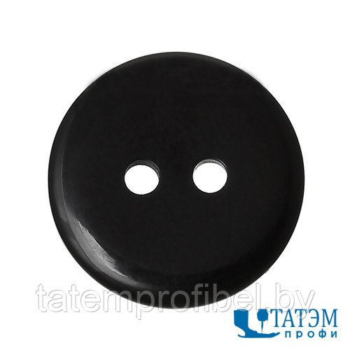 Пуговица 12 мм, №20: черные, 2 отвер, упак. 2000 шт, Турция