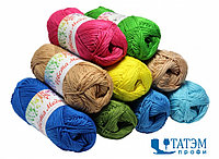 Нитки для вязания "Цвета моды" 75 г, 190 м, цветные, 4 клубка упаковке