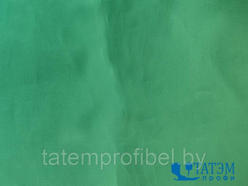 Ткань Оксфорд 210 D, PU1000, 83 г/м2, гладкокрашеный, зеленый (шир. 150 см) рулон 100 м - фото 1 - id-p221662969
