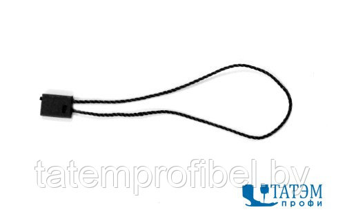 Пломба-этикеткодержатель 9 см, черный, упак. 1000 шт - фото 1 - id-p221663209