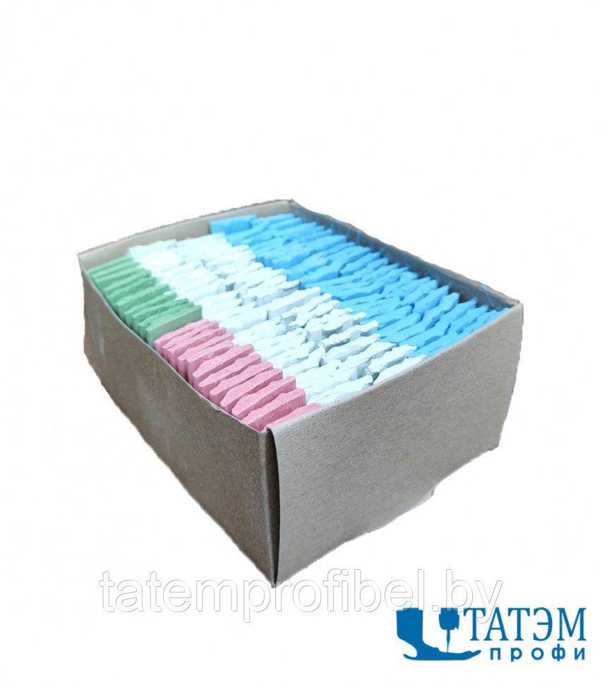 Мел швейный прямоугольный цветное ассорти (уп. 120 шт) - фото 2 - id-p221663031