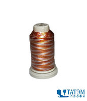 Нитки вышивальные 120 D/2 Rayon (вискоза) мультиколор, цв. 7736, 1000 м, КНР