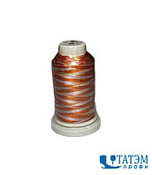 Нитки вышивальные 120 D/2 Rayon (вискоза) мультиколор, цв. 7736, 1000 м, КНР