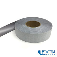Лента СВ 25 мм, арт. A102-2, 100% пэ (150cpl), рулон 100 м, серая, КНР