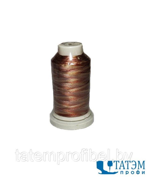 Нитки вышивальные 120 D/2 Rayon (вискоза) мультиколор, цв. 7707, 1000 м, КНР