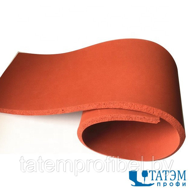 Поролон силиконизир. 10 мм, шир. 150 см Elastik micro, оранжевый, для утюжильных столов - фото 2 - id-p221663782