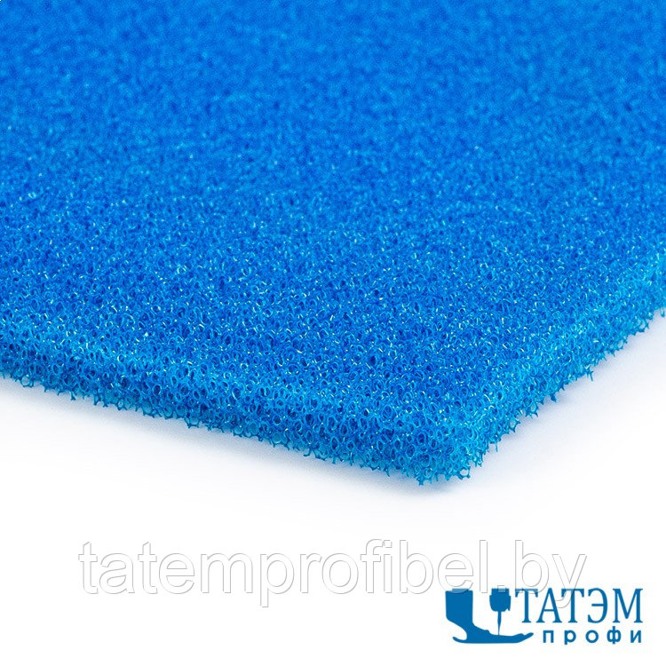 Поролон силиконизир. 5 мм, шир. 130 см Elastik standart голубой, для утюжильных столов - фото 1 - id-p221663784